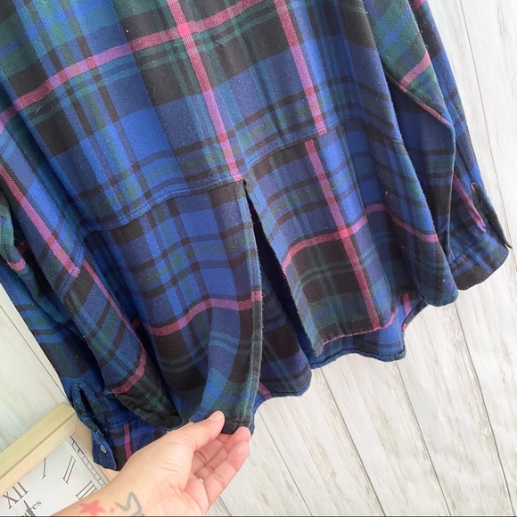 Maurices Plaid Button Front Long Sleeve Flannel 3X - Picture 3 of 7